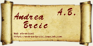 Andrea Brčić vizit kartica